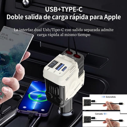 Cargador 4x1 de carro